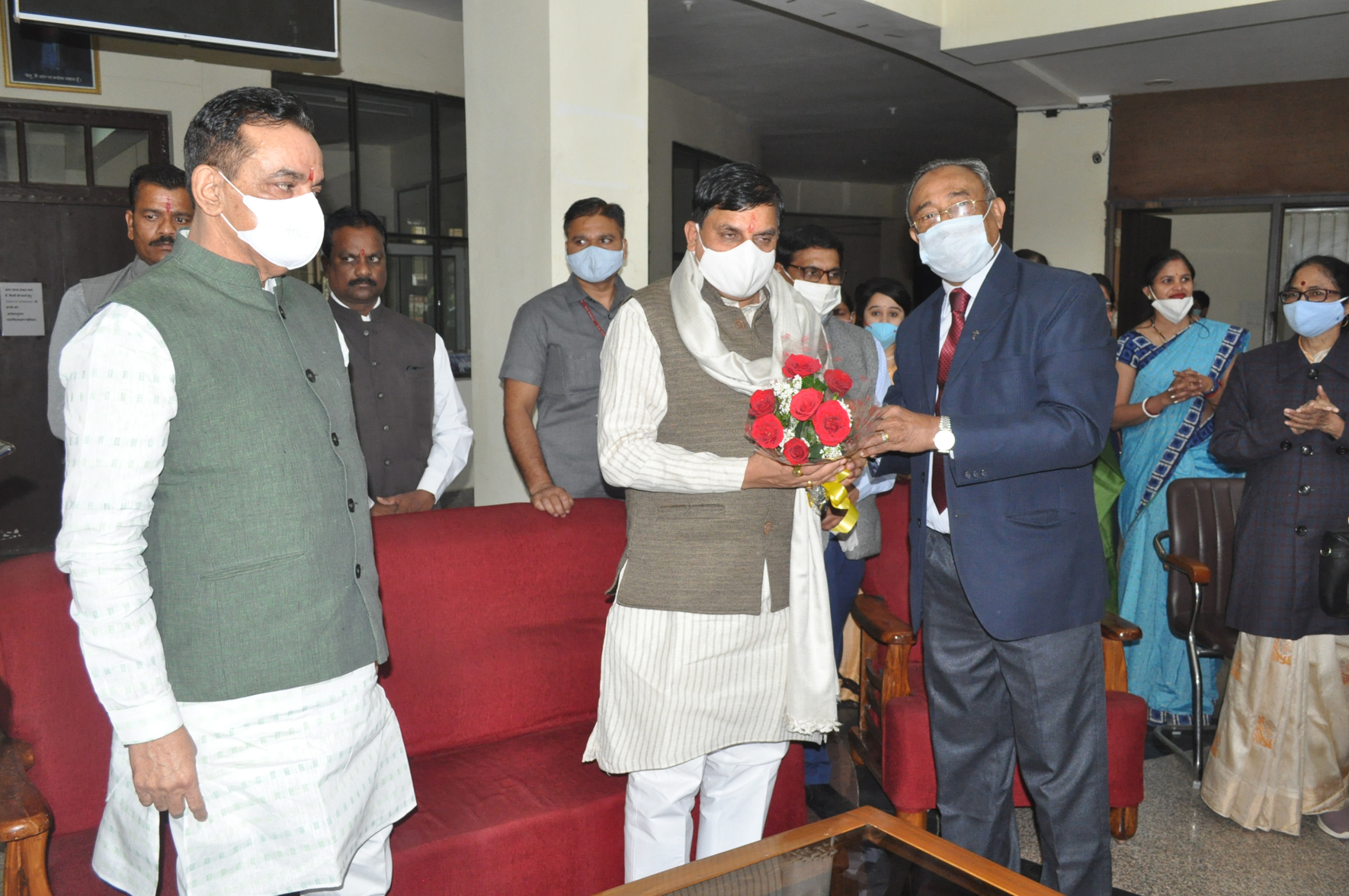 Visit by Hon’ble Dr. Mohan Yadav Ji (Minister of Higher Education) 09/12/20